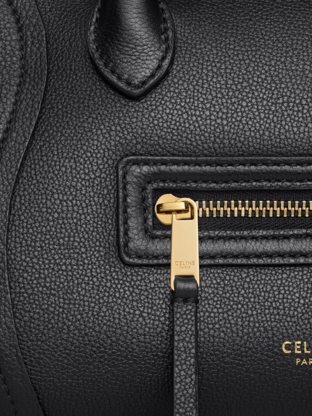 Brand NEW!! CELINE LITTLE LUGGAGE IN GRAINED CALFSKIN Black MSRP $3990 USD W/COA - Picture 13 of 16